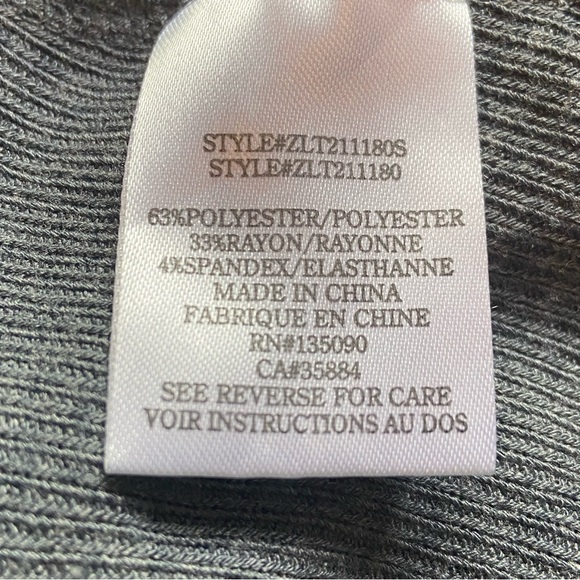 Z Supply Sneak Peek Brushed Rib Tank - Dark Grey - Picture 10 of 10